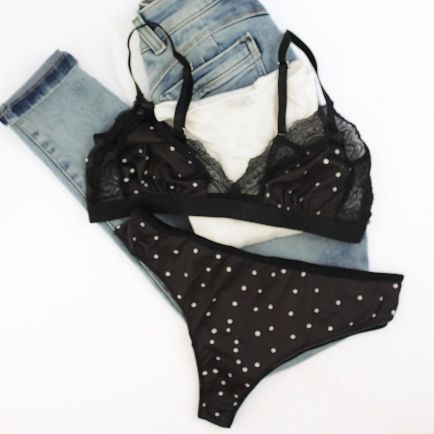 Set lenceria  ™ | Bralette lunares