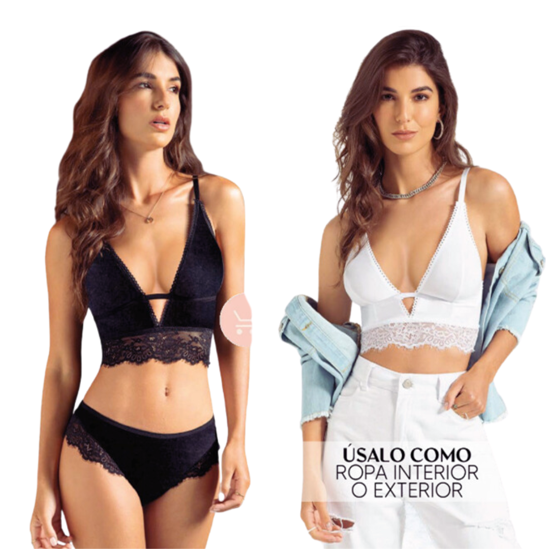 Set Velvetin Corset  ™ | sin copas con varillas tela expandex