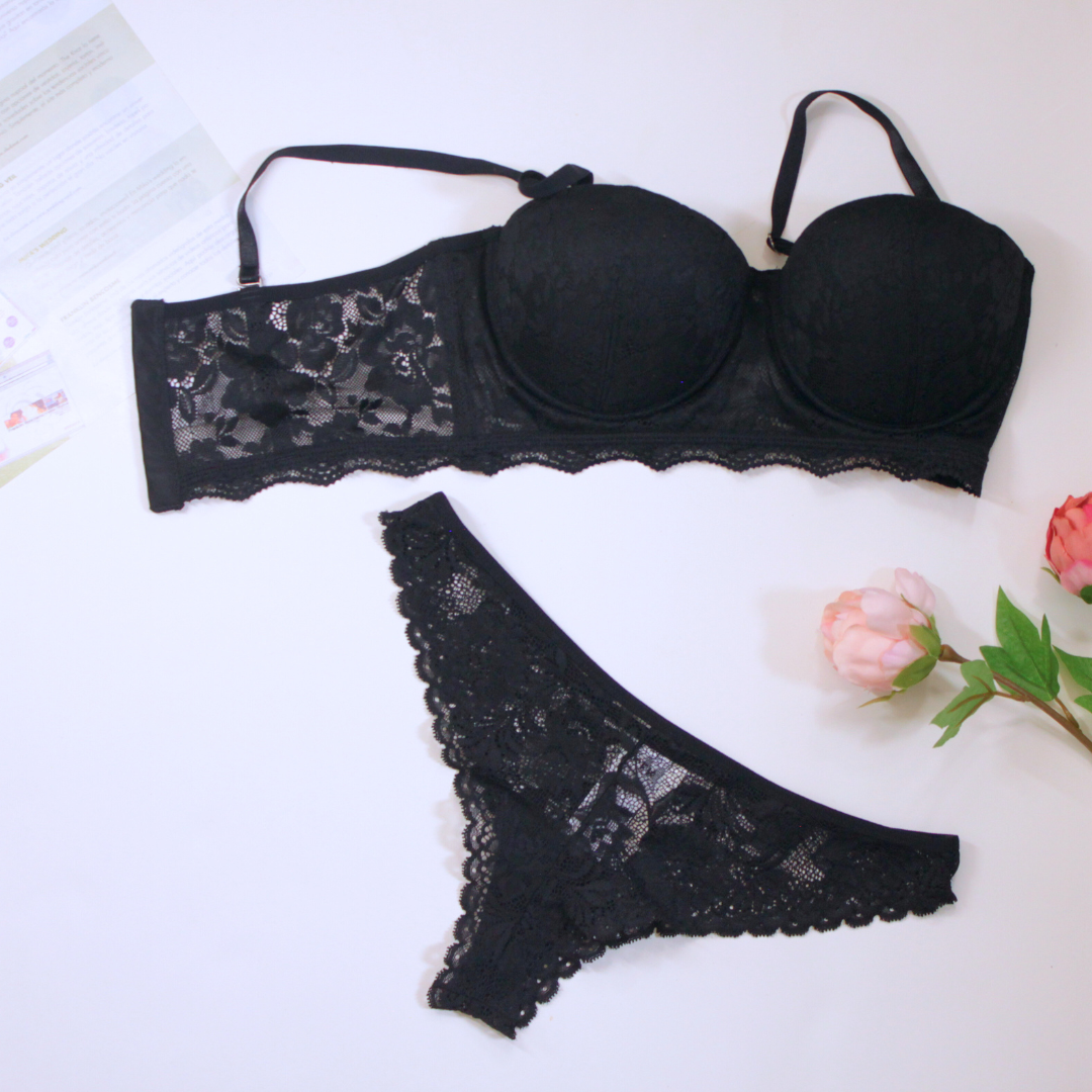 Corset Strapless Lace ™ | panty y Bra